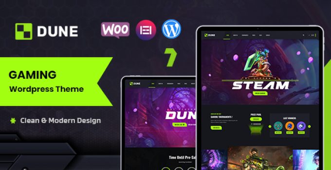 Dune – eSports and Gaming WordPress Theme
