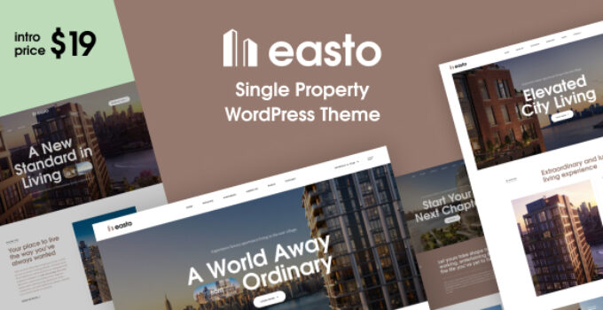 Easto – Single Property Theme