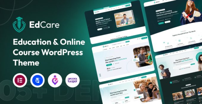 EdCare – Education & Online Course WordPress Theme