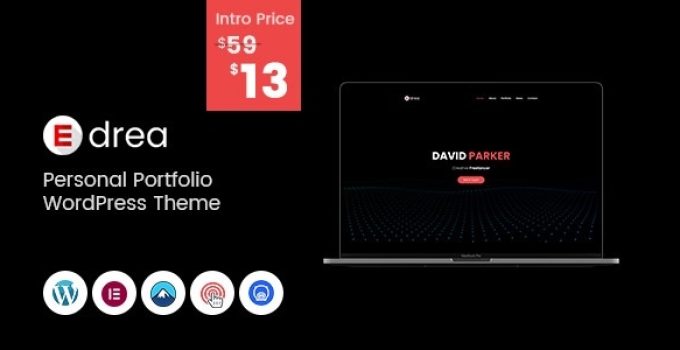 Edrea – Personal Portfolio WordPress Theme