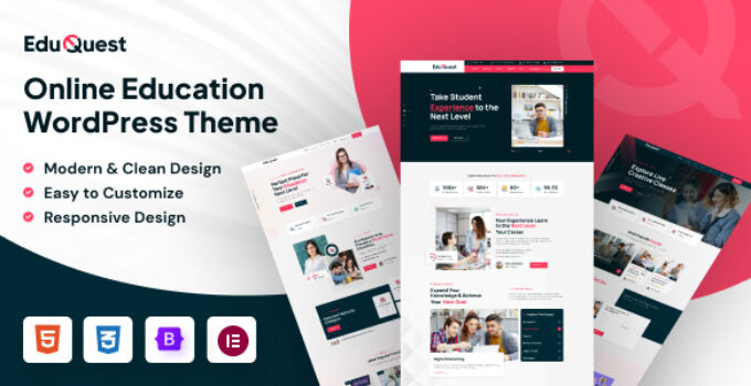 EduQuest – Education LMS WordPress Theme