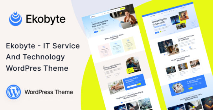 Ekobyte – IT Service & Technology WordPress Theme