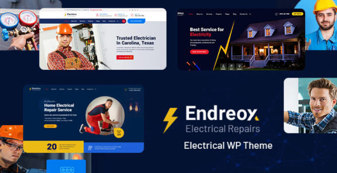 Endreox – Electrical Repair Service WordPress Theme