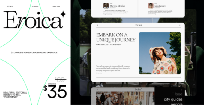 Eroica – Bold & Lightweight WordPress Blog Theme