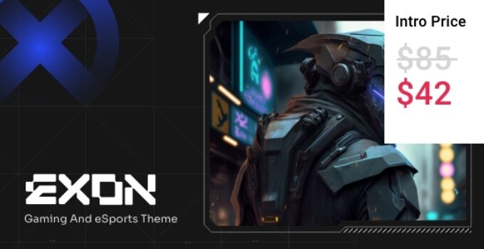 Exon – Gaming and eSports WordPress Theme