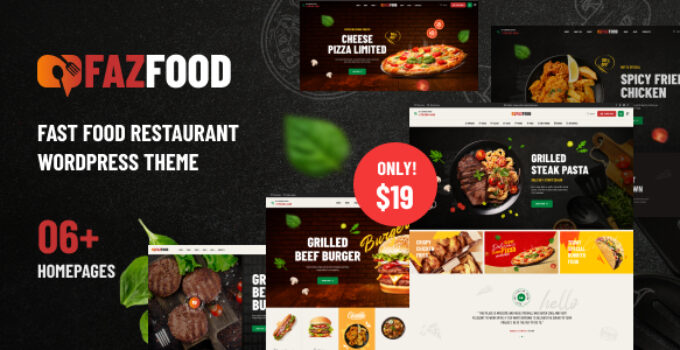 Fazfood – Fast Food Restaurant WordPress Theme