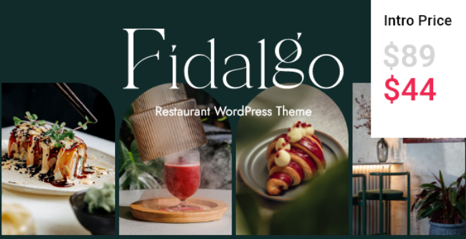 Fidalgo – Restaurant WordPress Theme