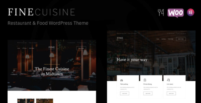 FineCuisine – Restaurant & Food WordPress Theme