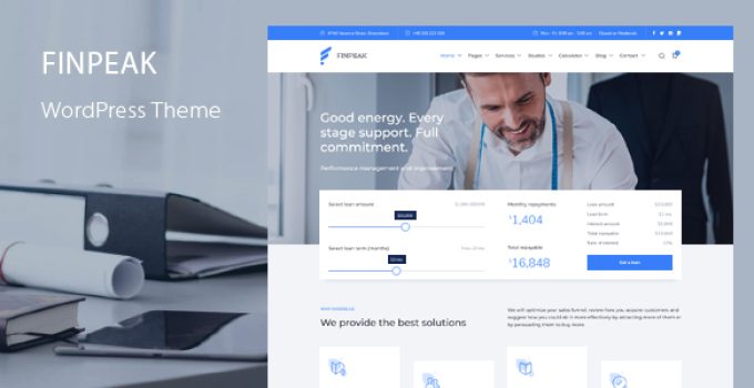 Finpeak – Business Finance Consulting WordPress Theme