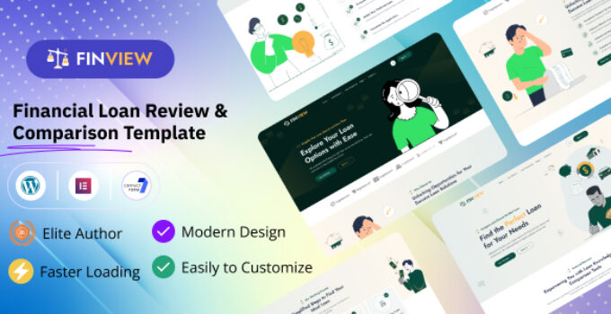 Finview – Financial Loan Review and Comparison Affiliate WordPress Theme.