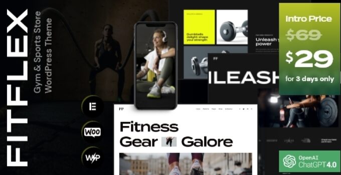 FitFlex – Gym & Sports Store WordPress Theme