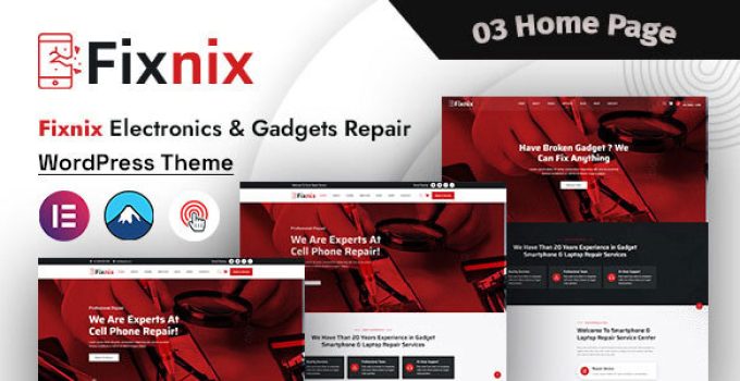 Fixnix – Electronics & Gadgets Repair WordPress Theme