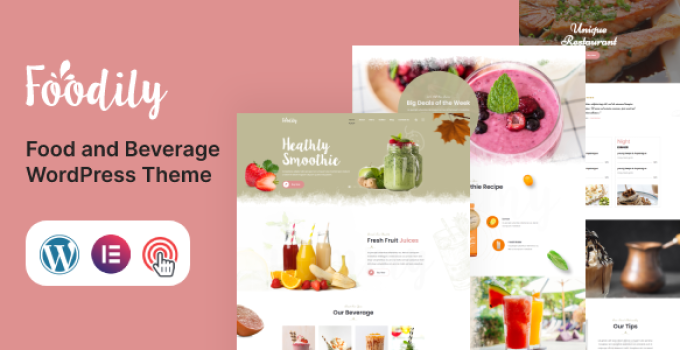 Foodily – Food and Beverage WordPress Theme