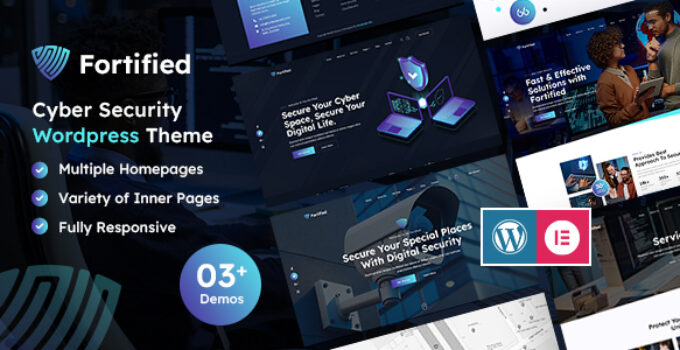Fortified | IT & Cyber Security WordPress Theme