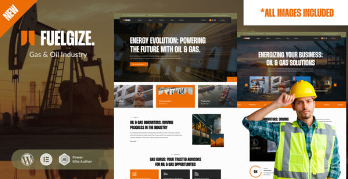 Fuelgize – Oil & Gas Industry WordPress Theme