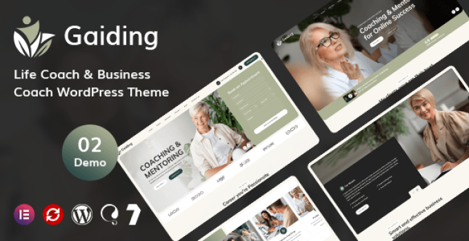 Gaiding – Life Coach and Business Coach WordPress Theme