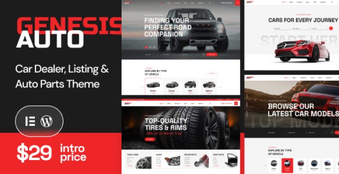 GenesisAuto – Car Dealer & React Listing WordPress Theme