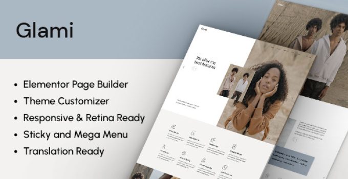 Glami – Creative Agency and Portfolio Theme