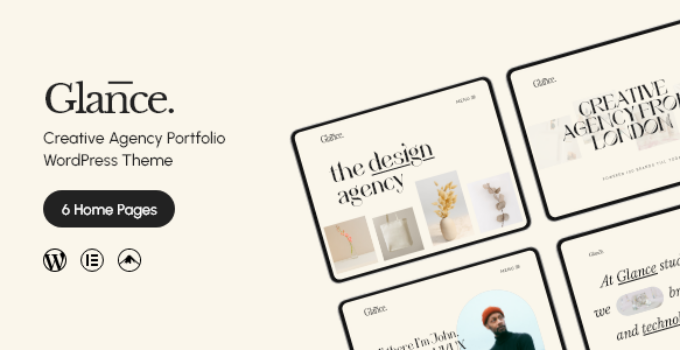 Glance – Creative Agency Portfolio WordPress Theme
