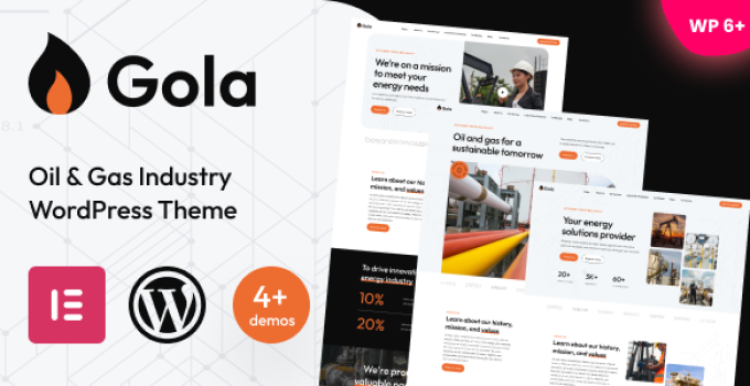 Gola – Oil & Gas Industry WordPress Theme