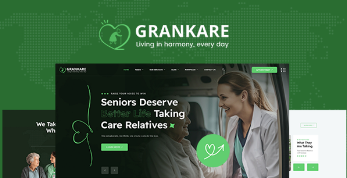 Grankare – Senior Care WordPress Theme