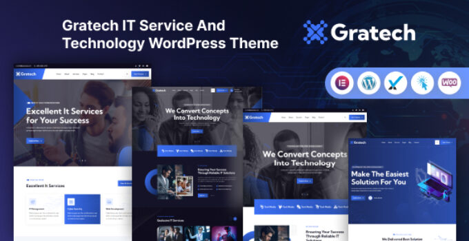Gratech – IT Service And Technology WordPress Theme