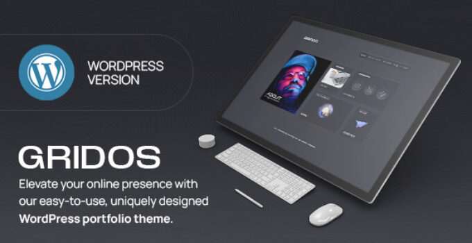 Gridos – Creative Personal Portfolio WordPress Theme