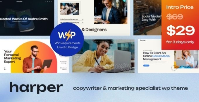 Harper – Copywriter & Marketing Specialist WordPress Theme