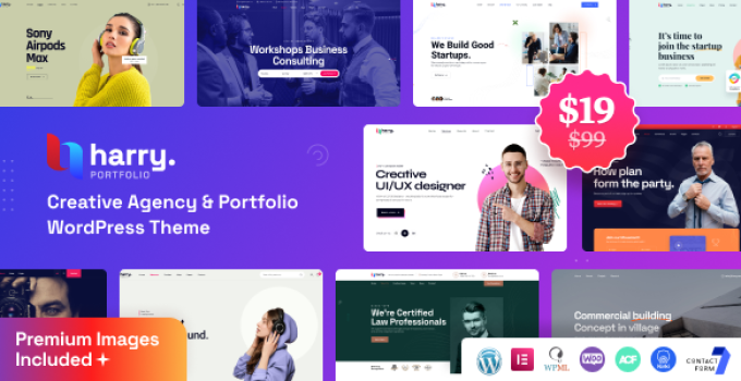 Harry – Creative Agency & Portfolio WordPress Theme