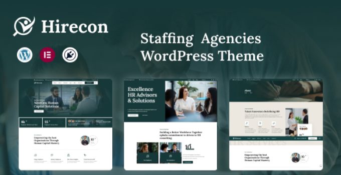 Hirecon – Staffing Agencies WordPress Theme