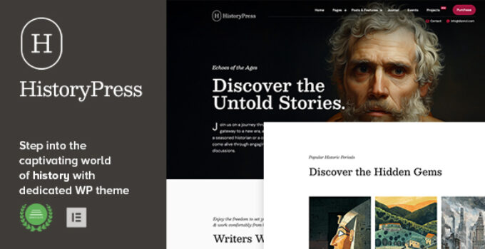 HistoryPress – WordPress Theme for History Sites & Enthusiasts
