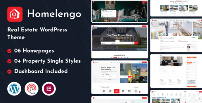 Homelengo – Real Estate WordPress Theme