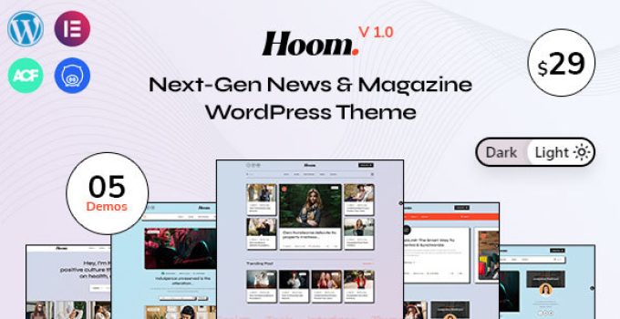 Hoom – News & Magazine WordPress Theme