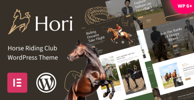 Hori – Horse Riding Club WordPress Theme