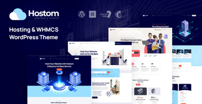 Hostom – Web Hosting & WHMCS WordPress Theme