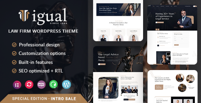 Igual – Law Firm WordPress Theme