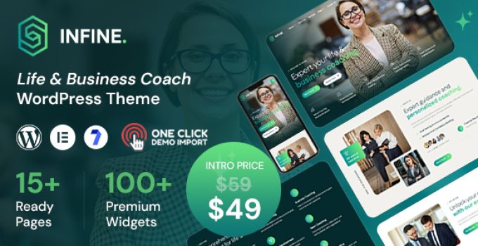 Infine – Life Coach and Business Coach WordPress Theme
