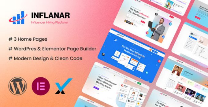 Inflanar – Influencer Marketplace WordPress Theme