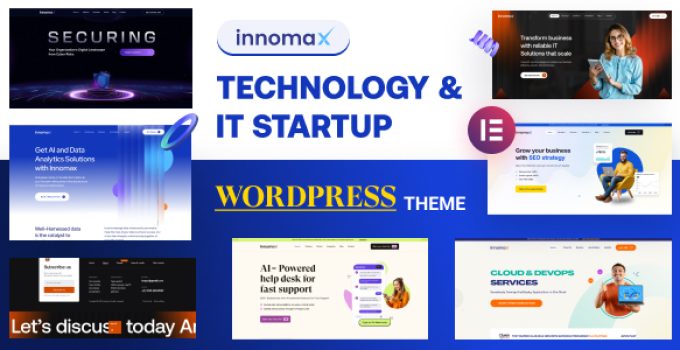 Innomax – Technology & IT Startup WordPress Theme