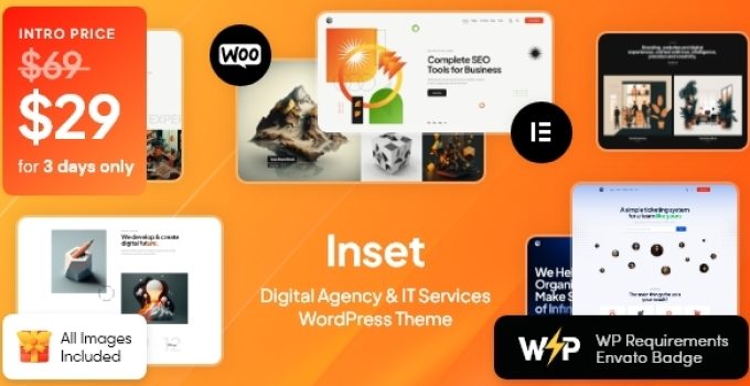 Inset – Digital Agency & IT Services WordPress Theme