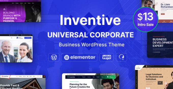 Inventive – Multi-Purpose Business WordPress Theme