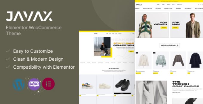 Javax – Elementor WooCommerce Theme