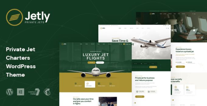 Jetly – Private Jet Charters WordPress Theme