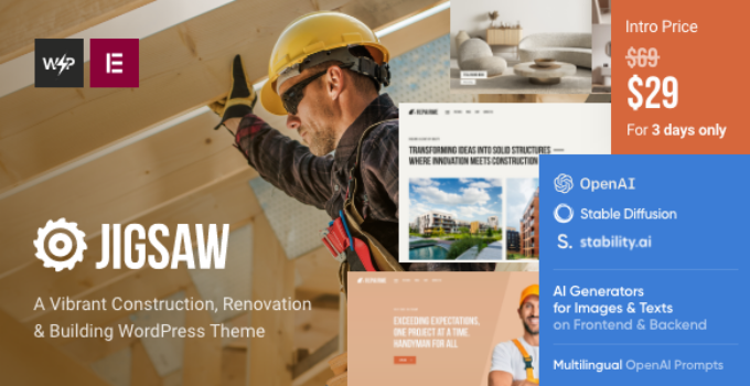 Jigsaw – Building & Construction WordPress Theme
