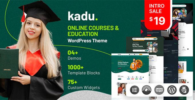 Kadu – Online Courses & Education WordPress Theme