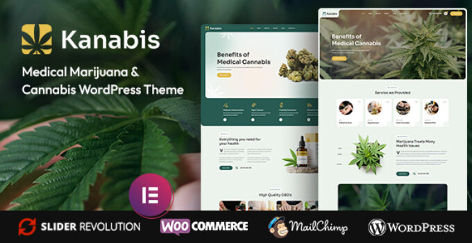 Kanabis – Medical Marijuana & Cannabis WordPress Theme