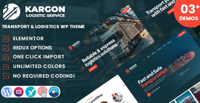 Kargon – Transport and Logistics WordPress Theme