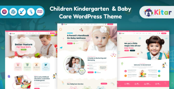 Kitar – Children Kindergarten & Baby Care WordPress Theme