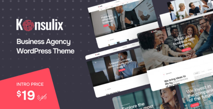 Konsulix – Business Agency WordPress Theme