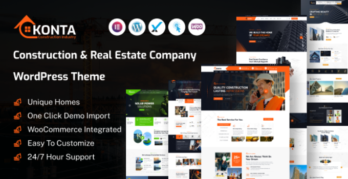 Konta – Construction and Real Estate Company WordPress Theme